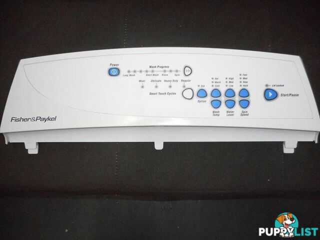 WASHING MACHINE FISHER AND PAYKEL DISPLAY PANEL/FACIAL