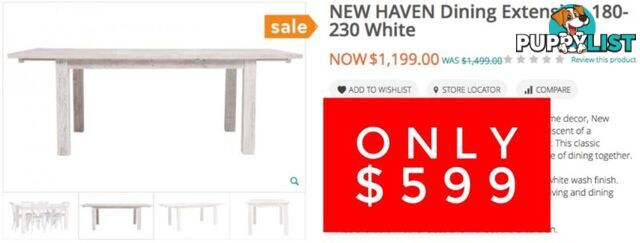 NEW HAVEN 1800 DINING TABLE