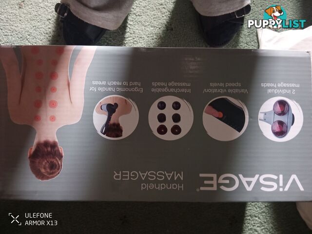Visage handheld massager with variety.