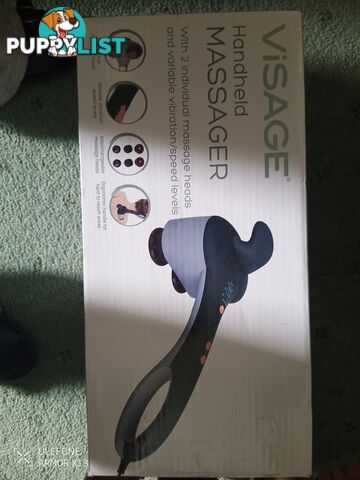 Visage handheld massager with variety.