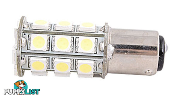 LED - BA15D Double Contact Bulb, 250 Lumens, Parallel Pins, Cool White LEDs