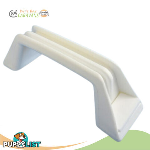 Plastic Grab Handle - White