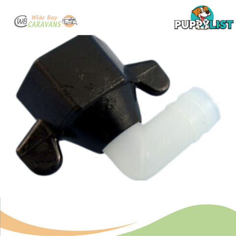 Shurflo Swivel Elbow 1/2B x 1/2F Tighten by Hand Only