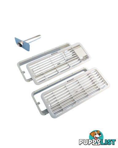 Large Wall Vent Plus Frame to suit Fridges over 100L - 490w X 249h