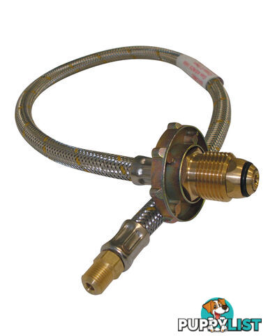 S/S Flexible Hose 600mm with H/Wheel