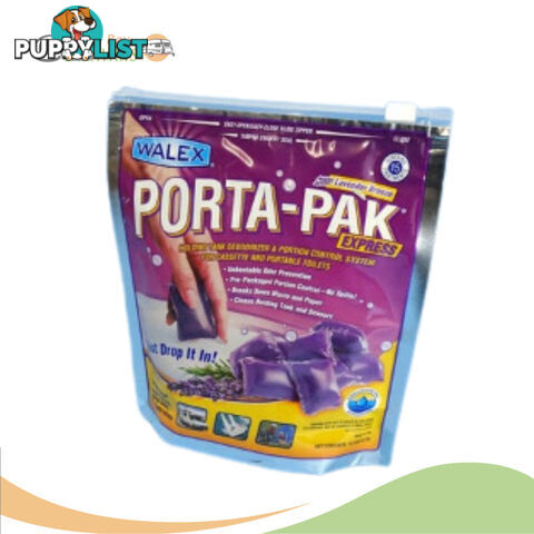 Walex Porta-Pak Express Lavender - Flush or Waste Tank Drop-In - 15 Sachets