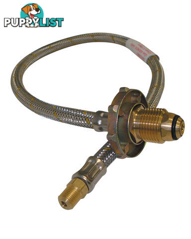 S/S Flexible Hose 600mm with H/Wheel
