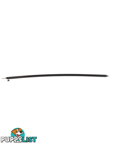 BLACK CURVED ROOF RAFTER: SLIGHT CURVE- max length of 243 cm (8")