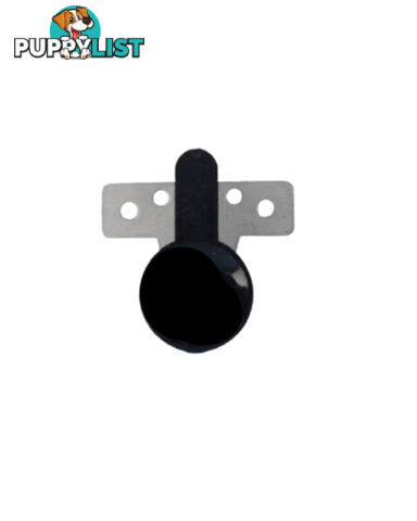 Pushout window Knob Lock With Metal Plate - Black