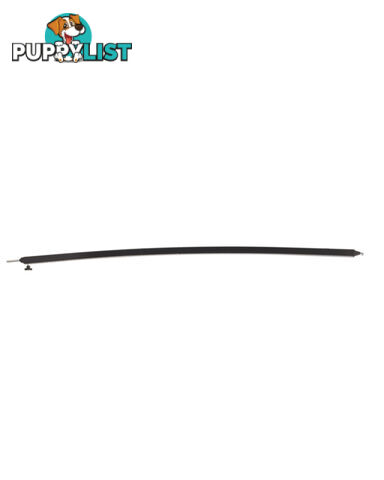 BLACK CURVED ROOF RAFTER: SLIGHT CURVE- max length of 243 cm (8")