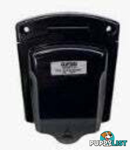 Clipsal Power Inlet, 15amp, Weatherproof Lid, BLACK