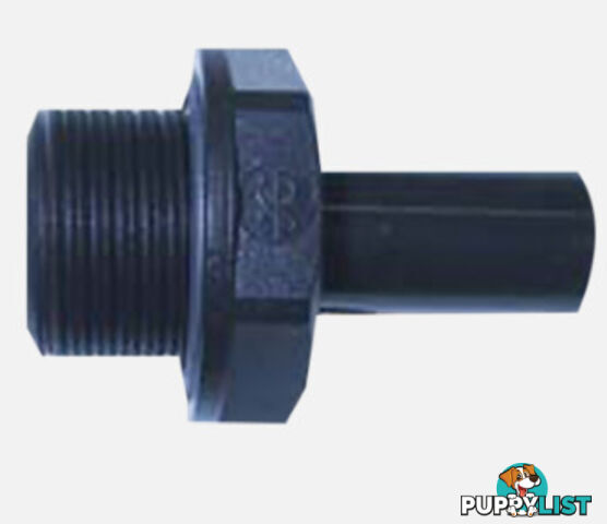 JG Plastic 12mm x 1/2" BSP Straight Male Stem Adaptor. PM051214E