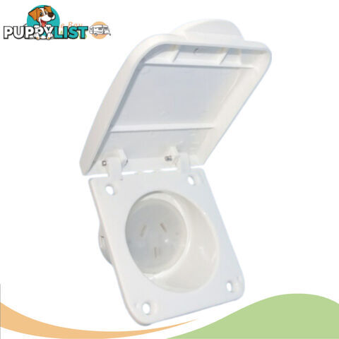 Power Outlet Socket 10A in White