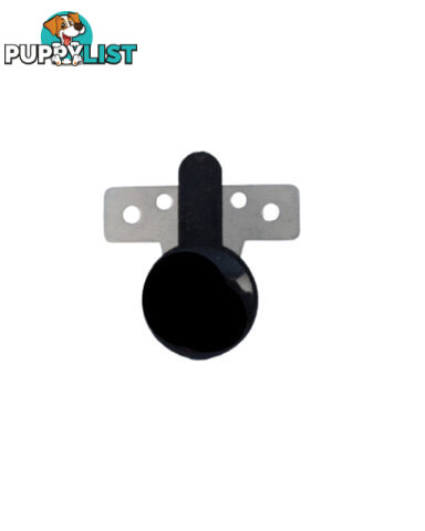 Pushout window Knob Lock With Metal Plate - Black