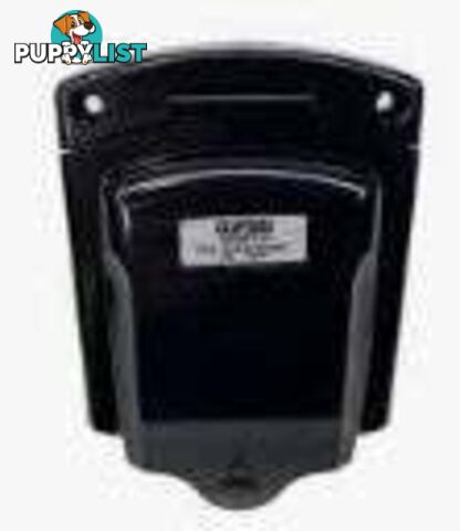 Clipsal Power Inlet, 15amp, Weatherproof Lid, BLACK