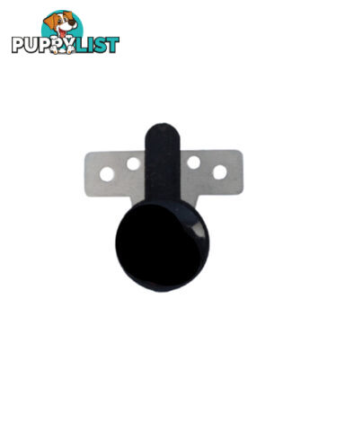 Pushout window Knob Lock With Metal Plate - Black