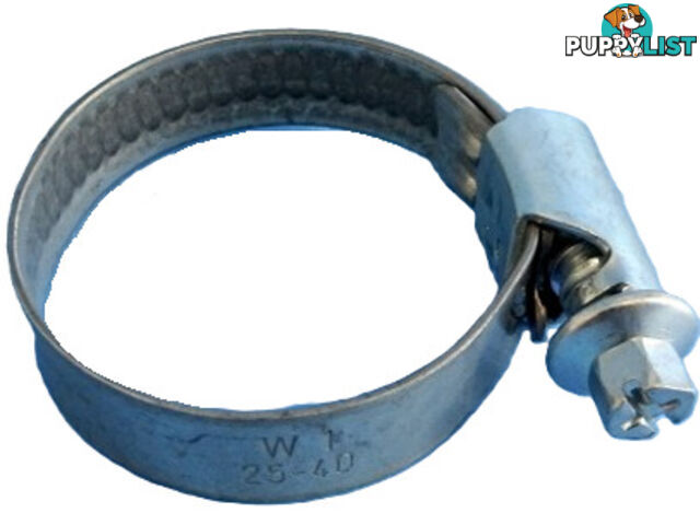 Hose Clamp 25-40mm wormdrive all zinc finish