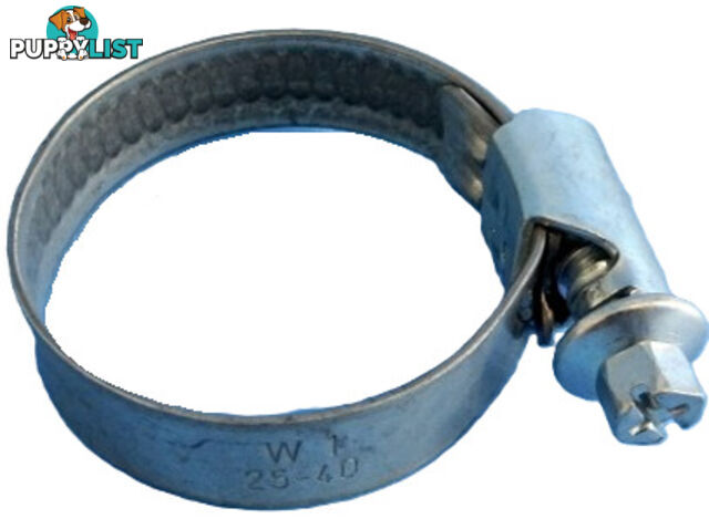 Hose Clamp 25-40mm wormdrive all zinc finish