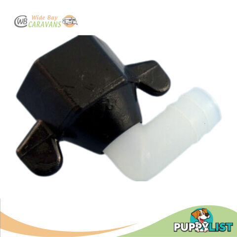 Shurflo Swivel Elbow 1/2B x 1/2F Tighten by Hand Only