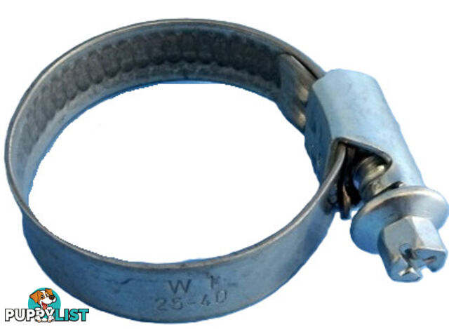 Hose Clamp 25-40mm wormdrive all zinc finish