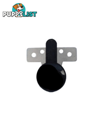Pushout window Knob Lock With Metal Plate - Black