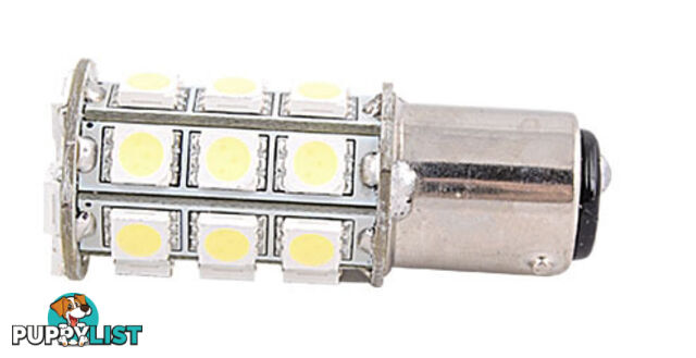 LED - BA15D Double Contact Bulb, 250 Lumens, Parallel Pins, Cool White LEDs