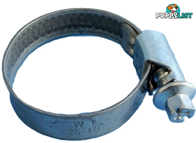 Hose Clamp 25-40mm wormdrive all zinc finish