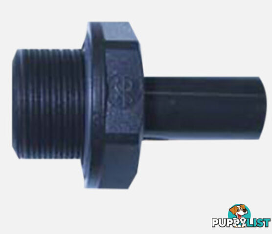 JG Plastic 12mm x 1/2" BSP Straight Male Stem Adaptor. PM051214E