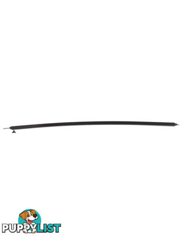 BLACK CURVED ROOF RAFTER: SLIGHT CURVE- max length of 243 cm (8")