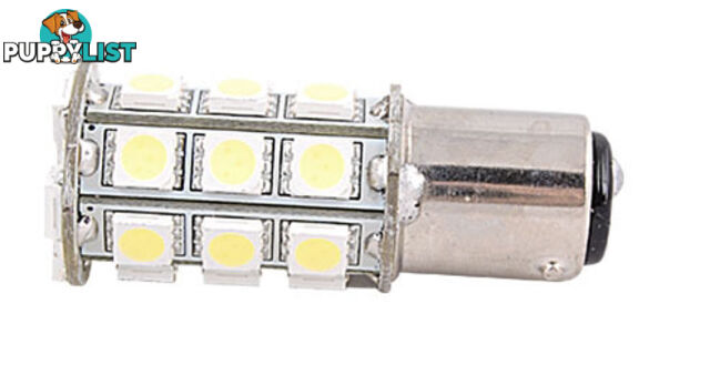 LED - BA15D Double Contact Bulb, 250 Lumens, Parallel Pins, Cool White LEDs