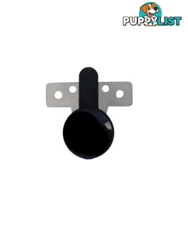 Pushout window Knob Lock With Metal Plate - Black