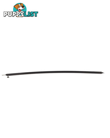 BLACK CURVED ROOF RAFTER: SLIGHT CURVE- max length of 243 cm (8")