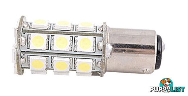 LED - BA15D Double Contact Bulb, 250 Lumens, Parallel Pins, Cool White LEDs