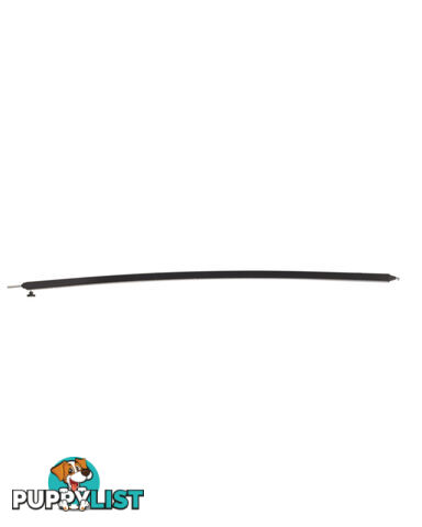 BLACK CURVED ROOF RAFTER: SLIGHT CURVE- max length of 243 cm (8")