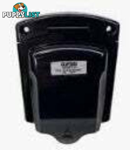 Clipsal Power Inlet, 15amp, Weatherproof Lid, BLACK