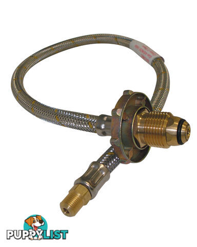S/S Flexible Hose 600mm with H/Wheel