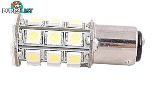 LED - BA15D Double Contact Bulb, 250 Lumens, Parallel Pins, Cool White LEDs