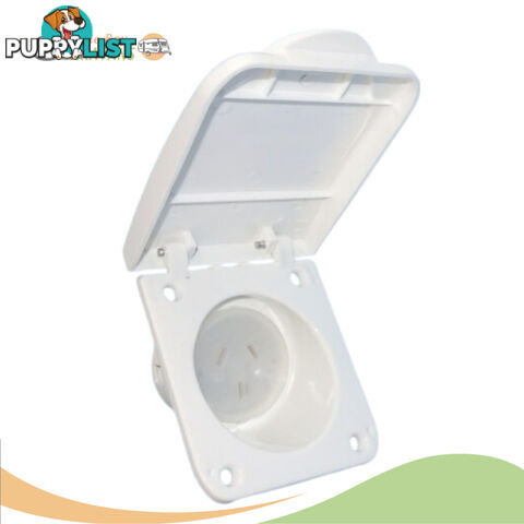 Power Outlet Socket 10A in White