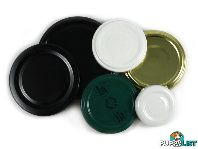 70mm Twist Top Lids - Flat - Green Living Australia - MPN: 1017-ALL