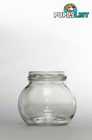 Jar-Twist top - 212ml Flint Glass Leonardo Round Jar 58mm Twist Finish -  - MPN: 3116