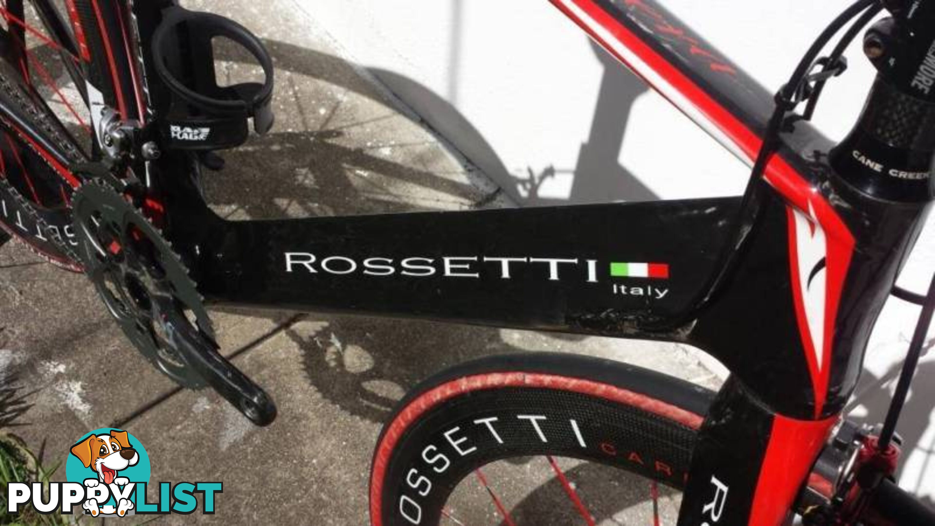 Rossetti Pantera! M/L. Sram Red 10s. Red Label Carbon Clinchers.