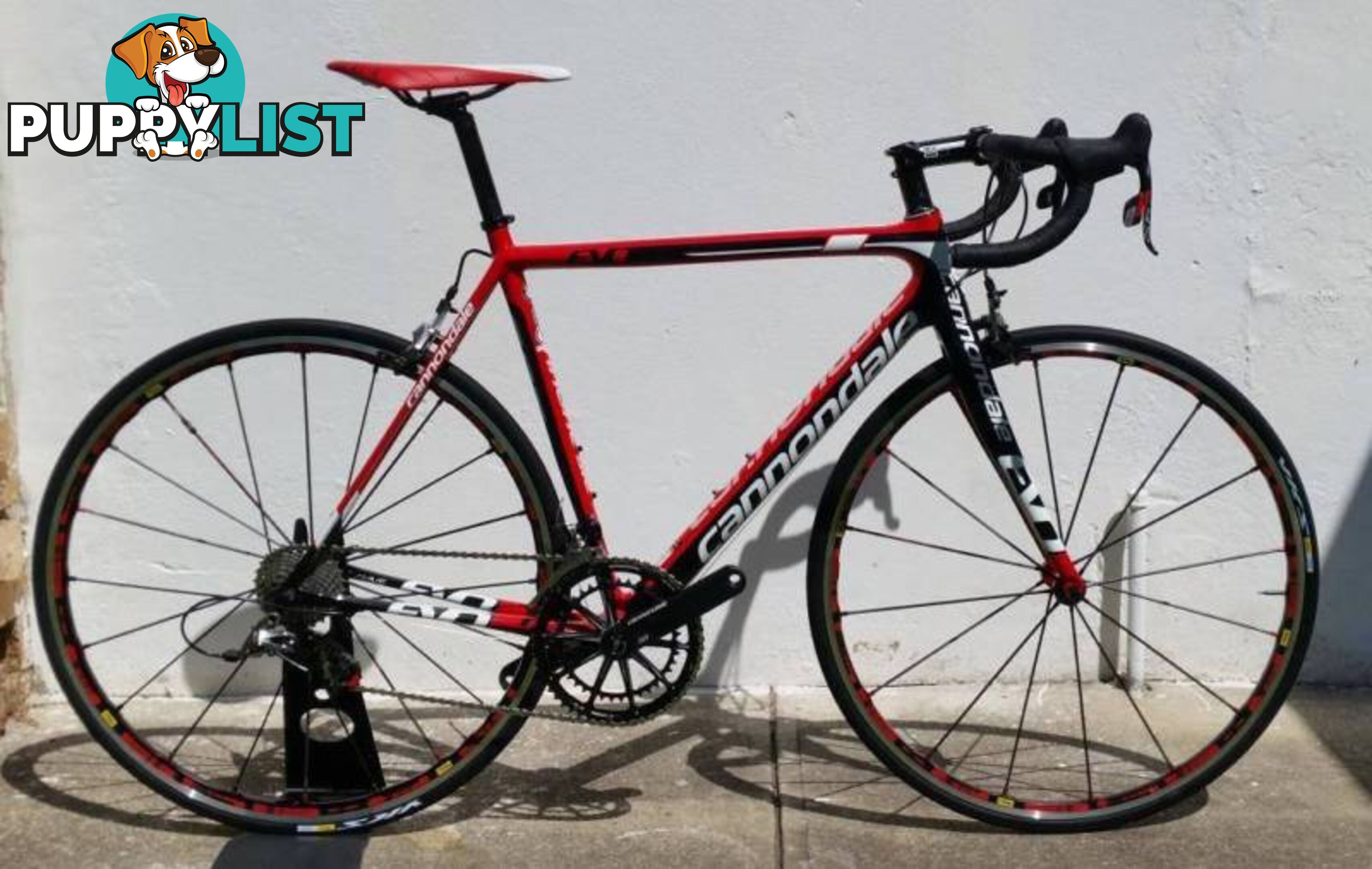 2014 Cannondale Supersix Evo. M. Red 22. Mavic R-SYS!