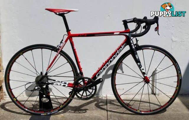 2014 Cannondale Supersix Evo. M. Red 22. Mavic R-SYS!