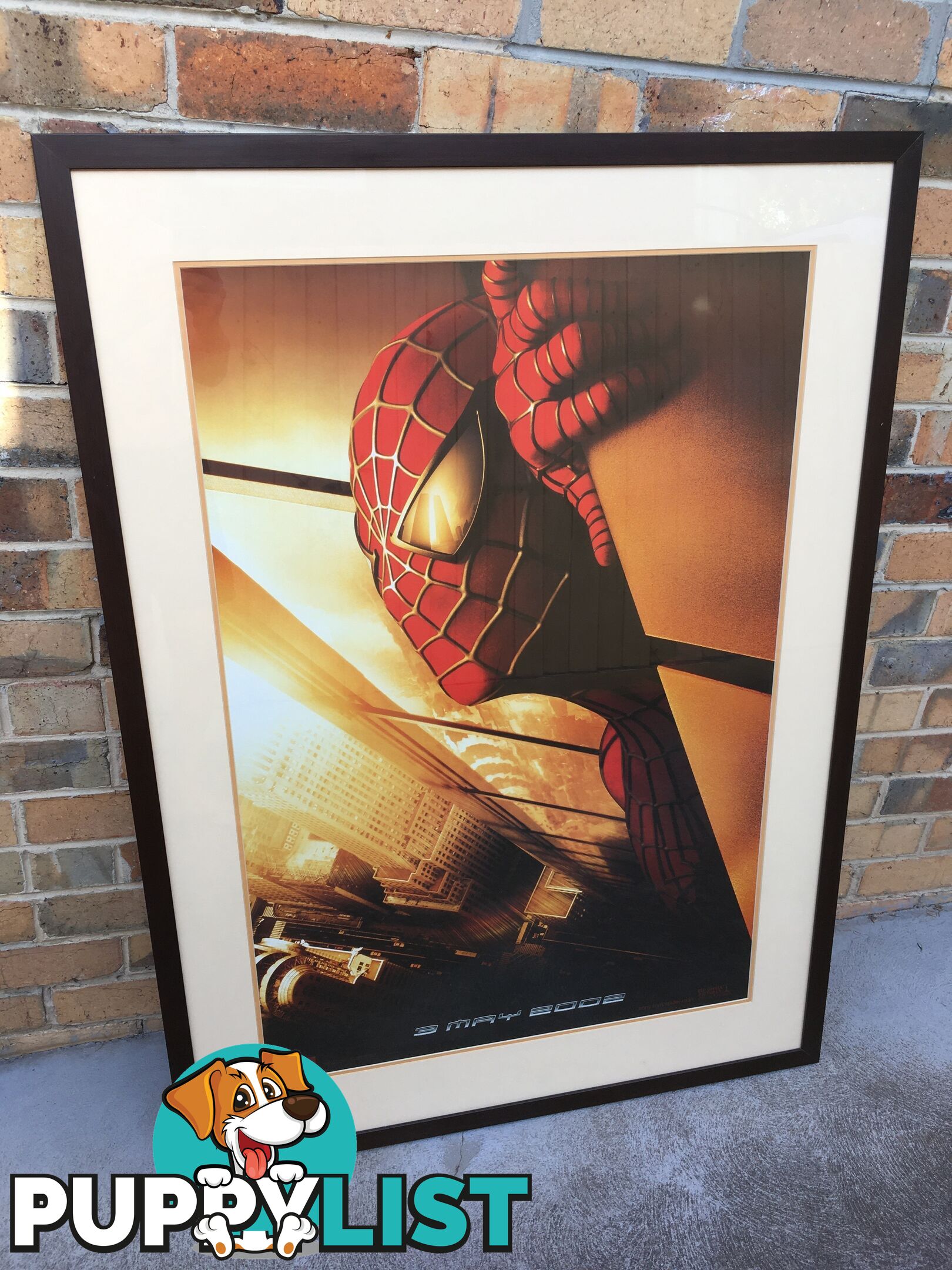SPIDER-MAN FILM 2002 FRAMED MOVIE POSTER