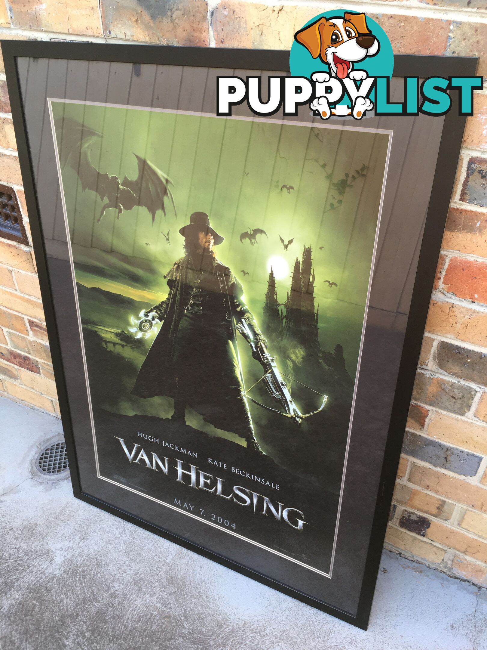 VAN HELSING HUGH JACKMAN FILM FRAMED MOVIE POSTER