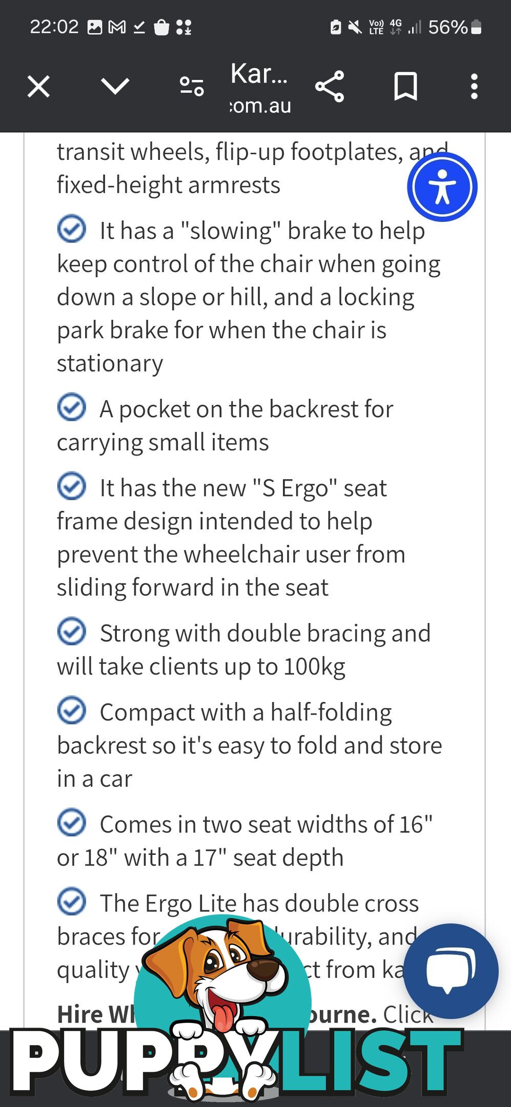 Transit wheelchair KARMA