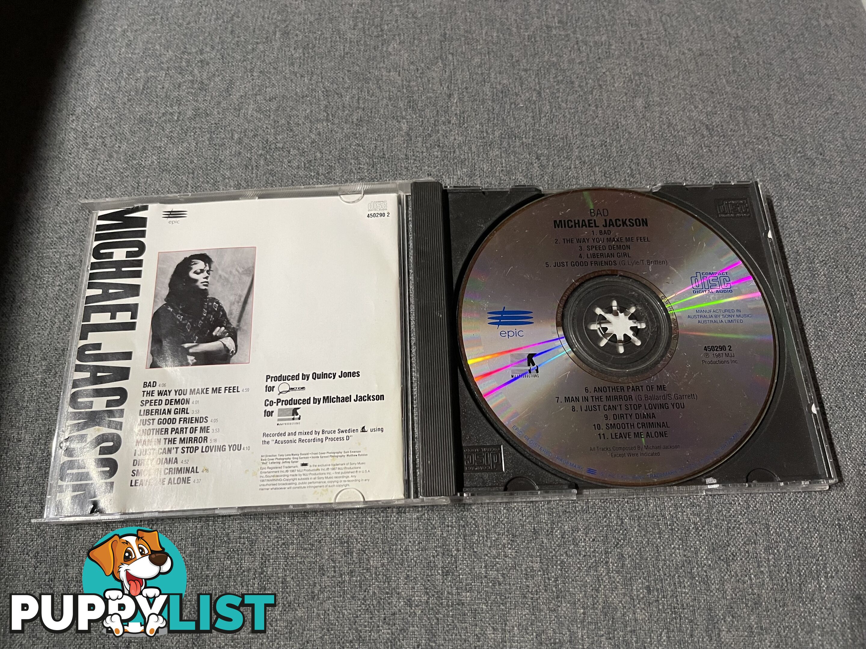 Michael Jackson BAD Cd