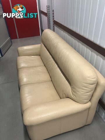 Two Black leather recliner chairs