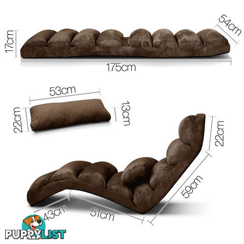 Lounge Sofa Chair - 75 Adjustable Angles _ÑÐ Brown