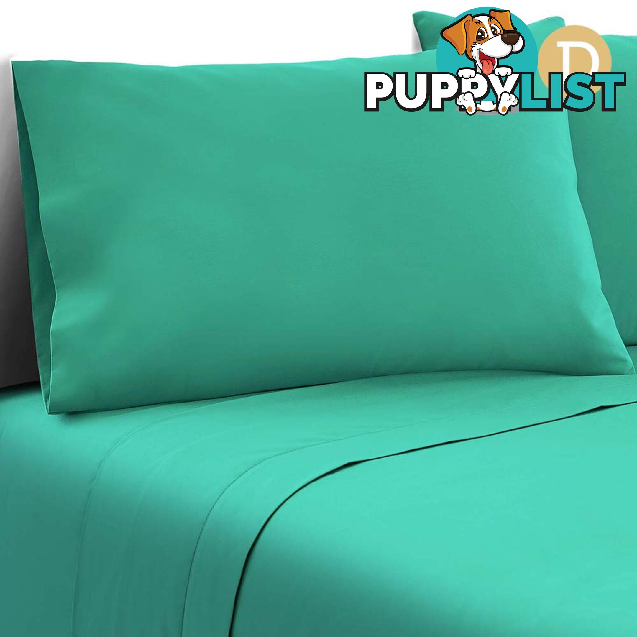 4 Piece Microfibre Sheet Set Double_ÑÐ Aqua